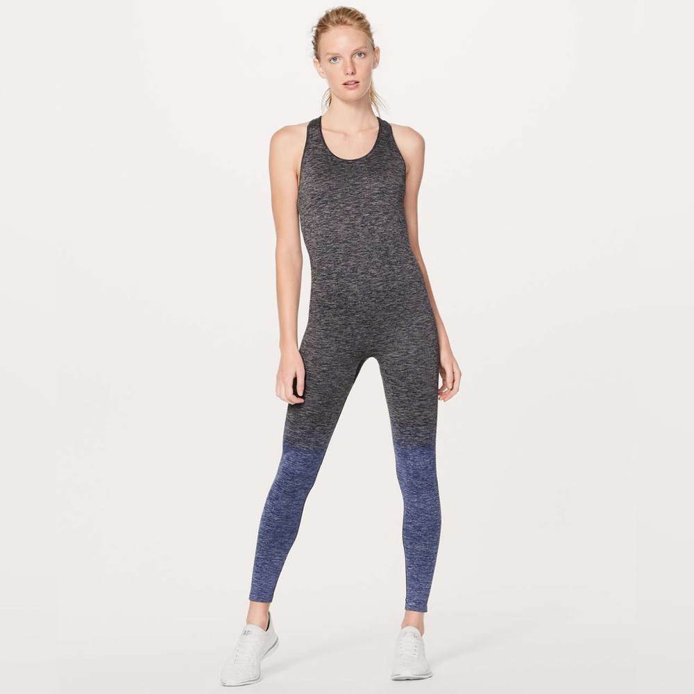 Lululemon Balance & Resist‎ Onesie Midnight Navy / White / Psychic Size 8